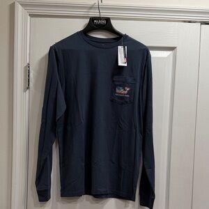 Vineyard Vines Men's Dark Blue Long Sleeve Tee new size men S new with 🏷️ USA 🇺🇸